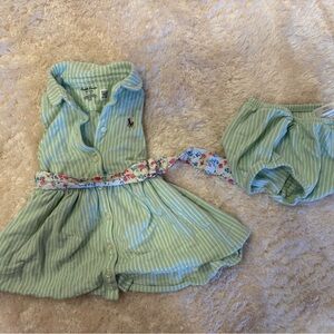 Ralph Lauren 9M Striped Dress Outfit